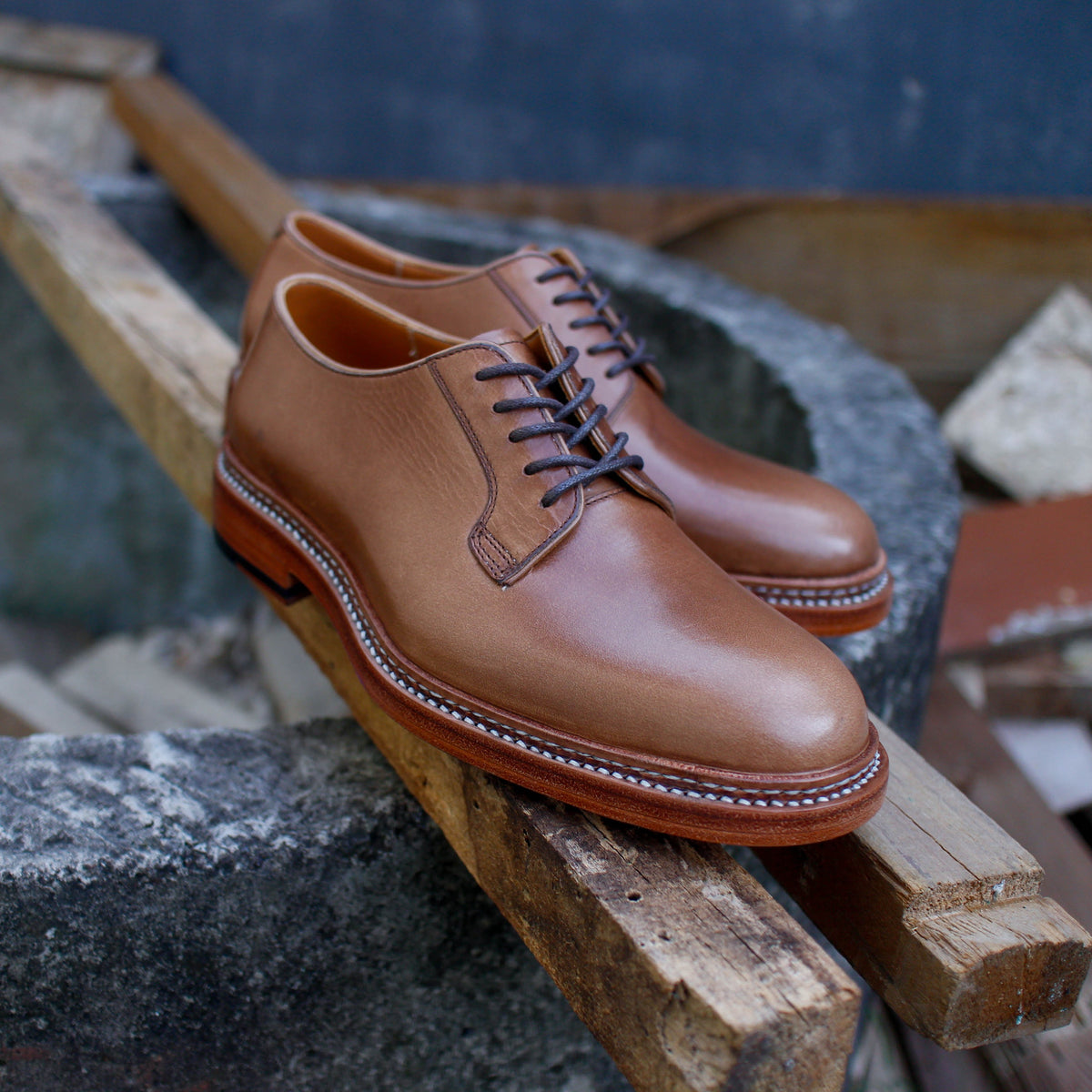 Plain toe blucher online